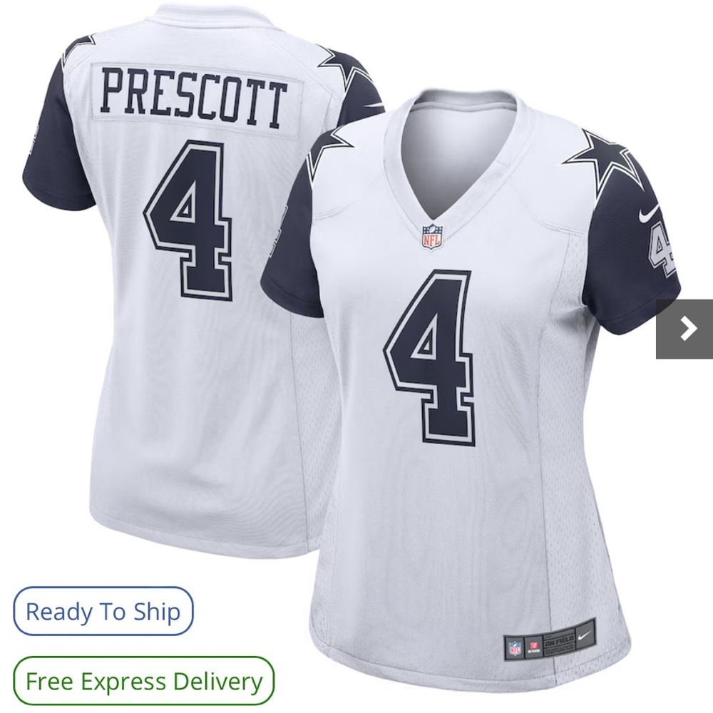 Dallas Cowboys Prescott womans authentic jersey